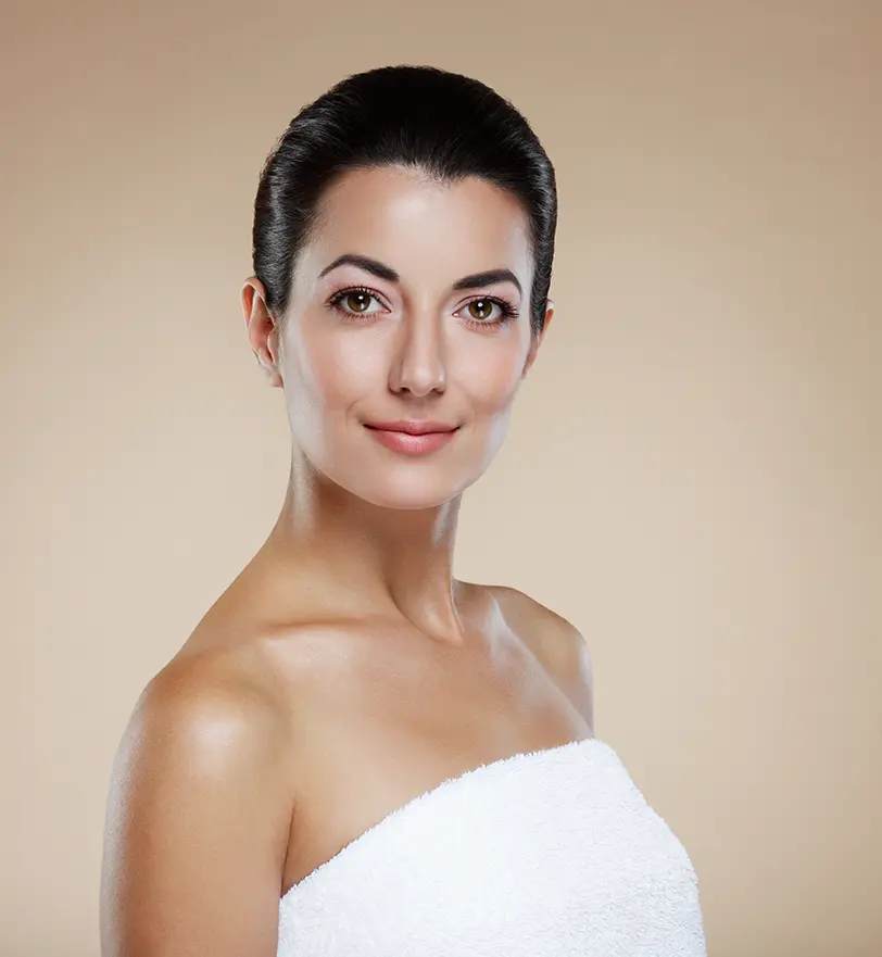 beautiful middle aged woman, Endoscopic Facelift, Miami plastic surgeon
